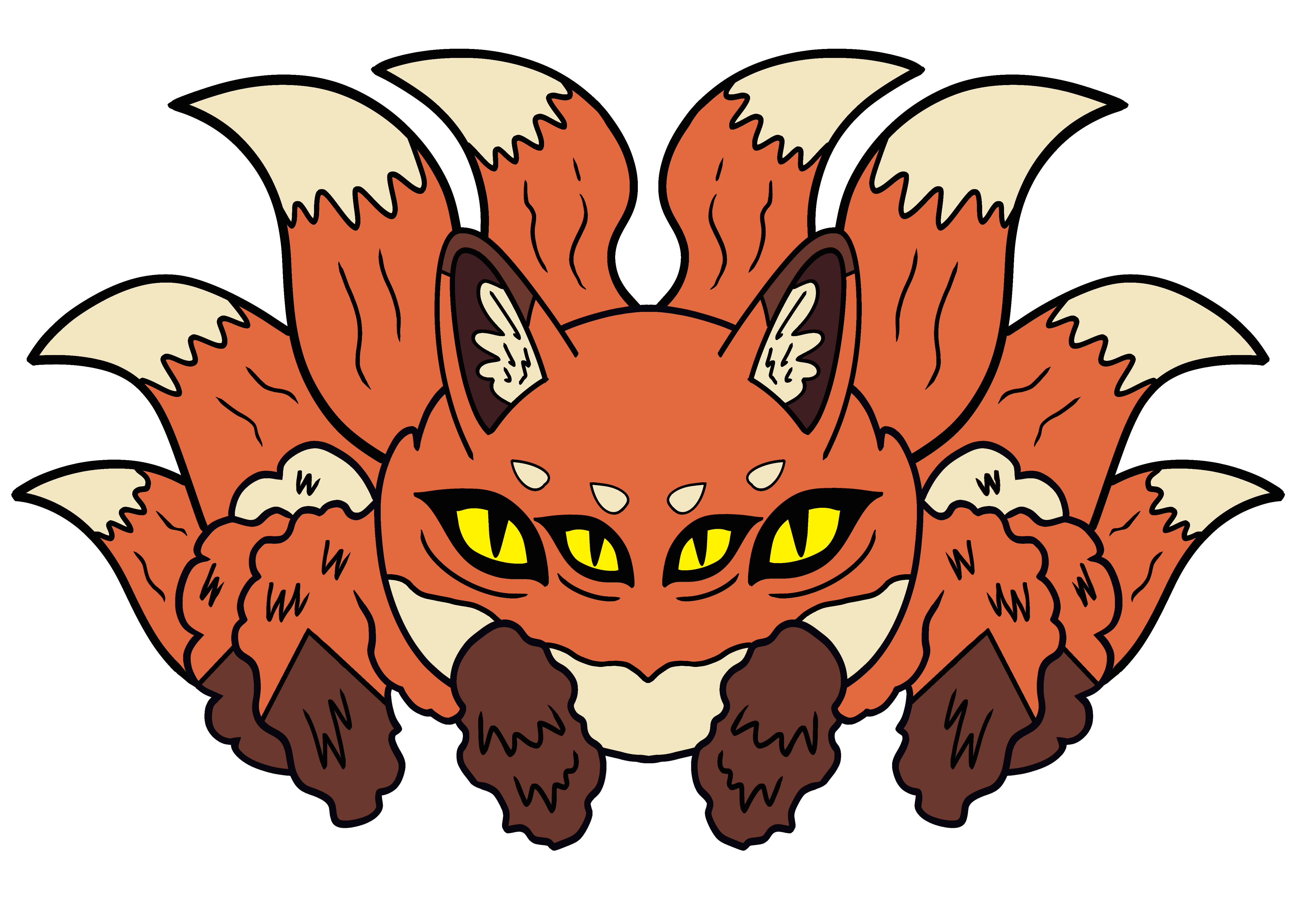 Eight Tail Fox Jumping Spider Hard Enamel Pin