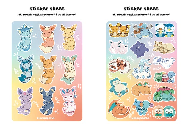  Sleepy Sticker Sheet