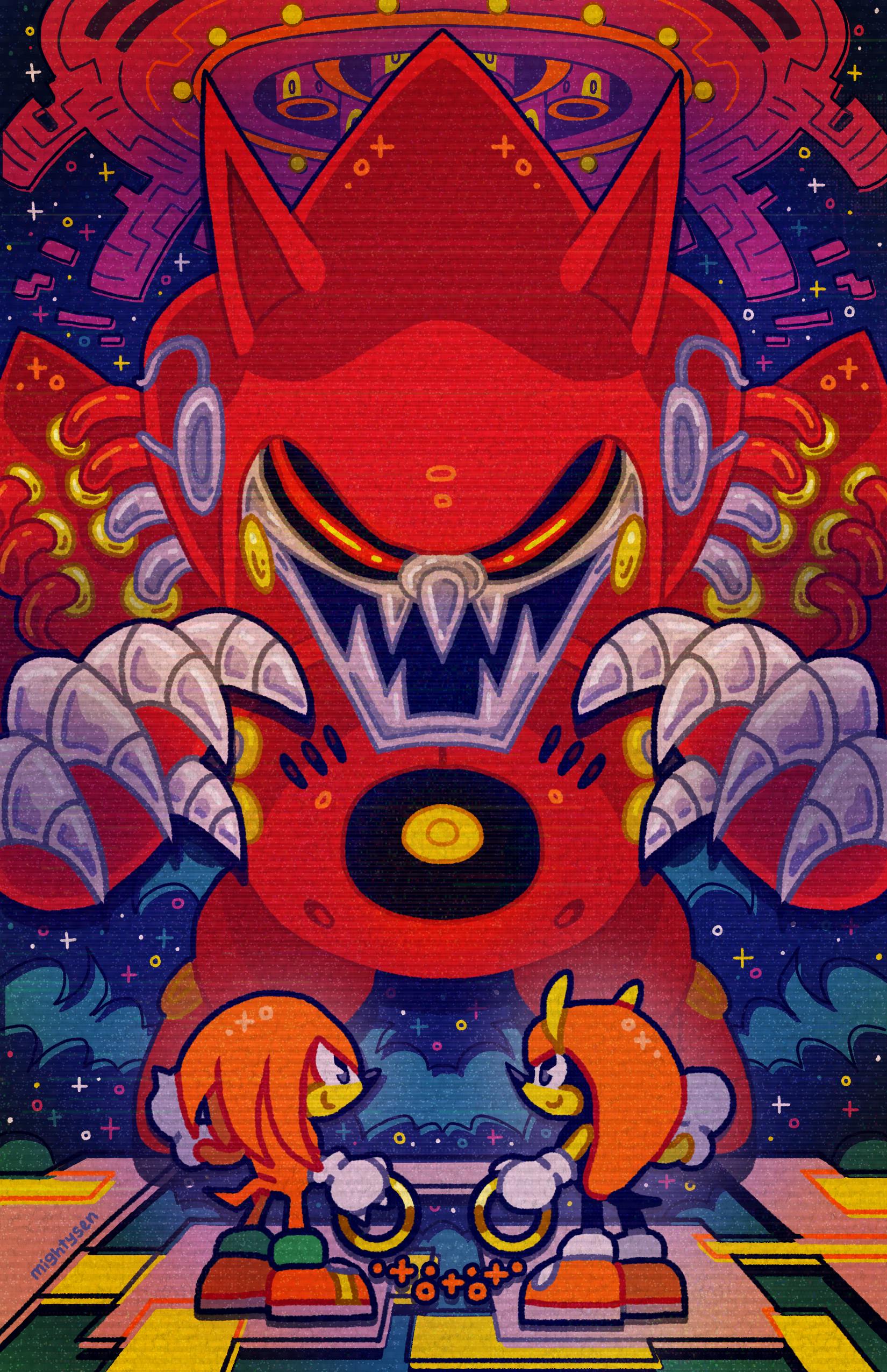 KNUCKLES CHAOTIX MINI PRINT