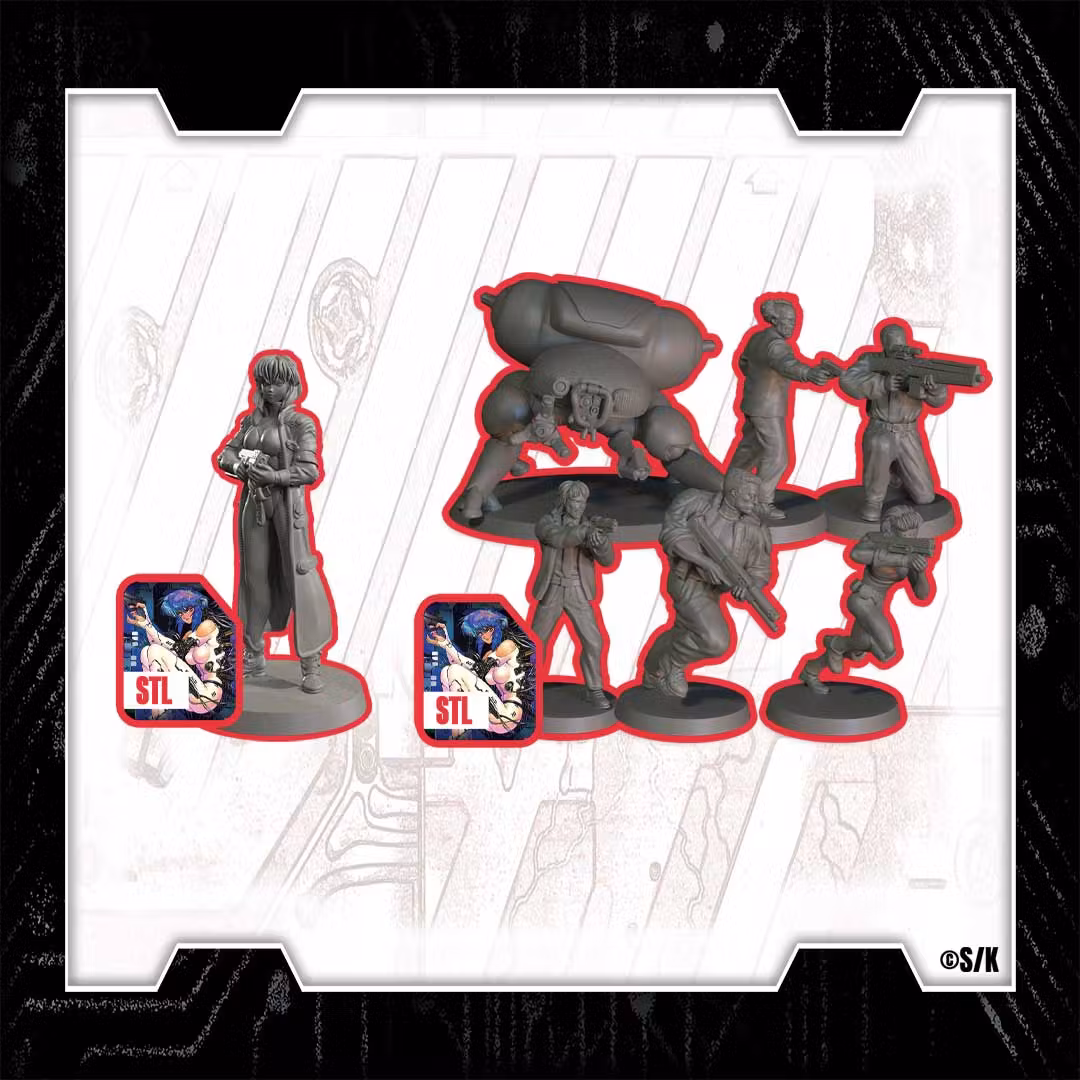 STL | All Miniatures Bundle | The Ghost in the Shell TTRPG