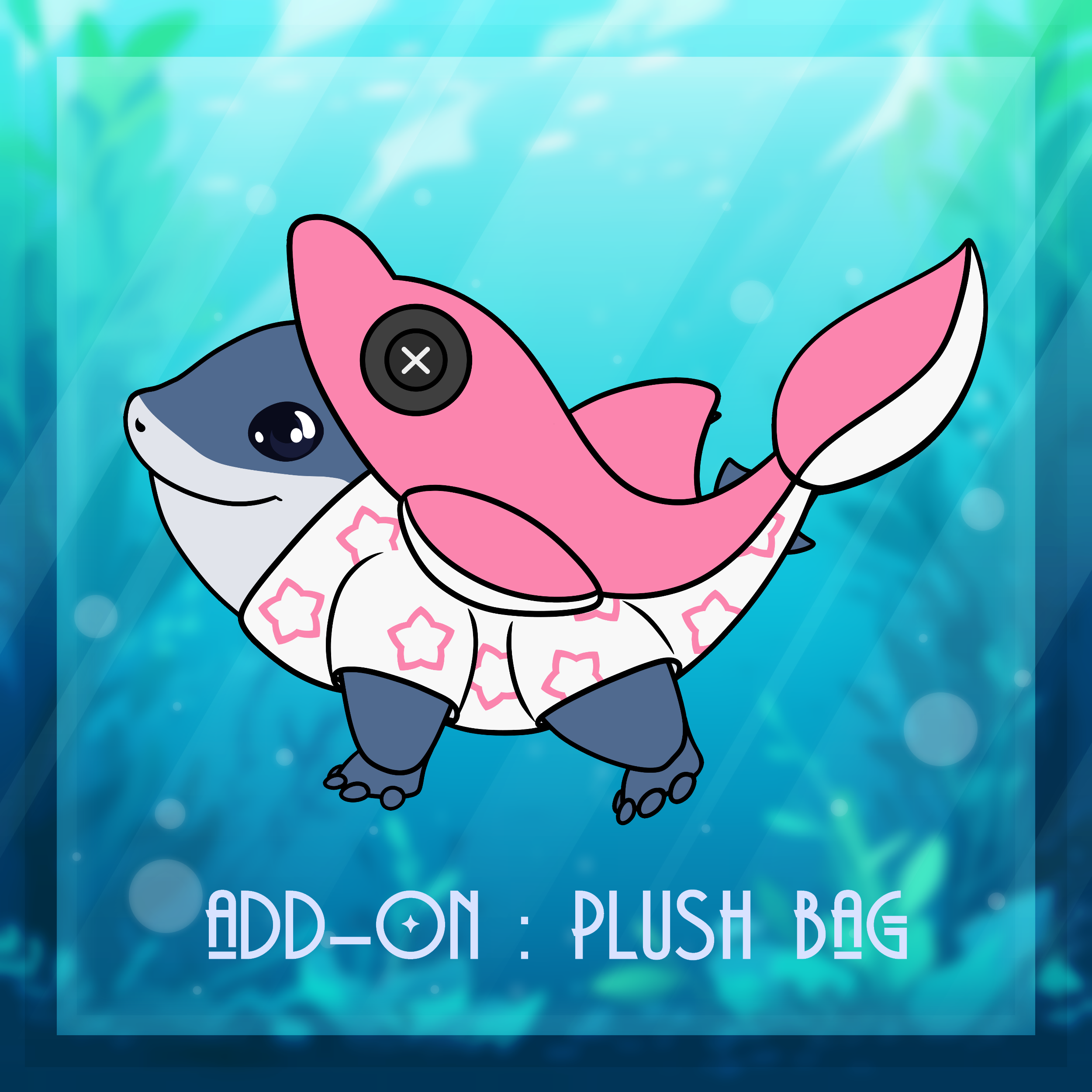 ⭐ [ ADD-ON ] 💙 DOLPHIN JEFF PLUSH BAG ! 🐬