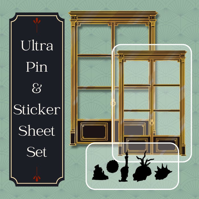Cabinet Ultra Pin and Sticker Set