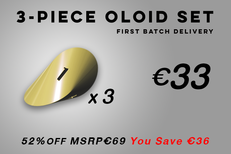 Set of 3x Oloid D4