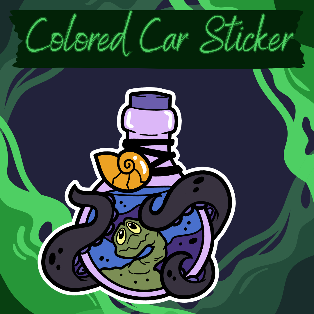 Villainous Brew Colored Car Sticker 