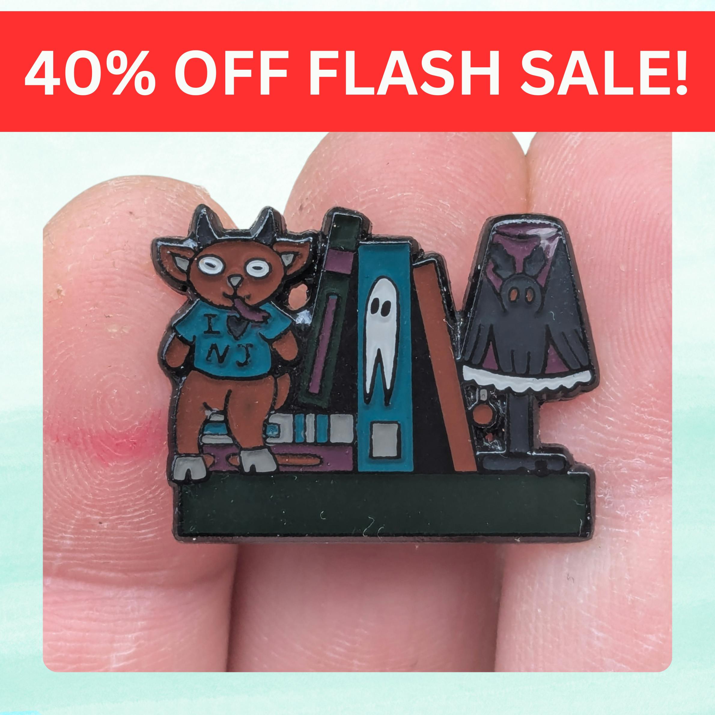 FLASH SALE: Cryptozoology Bookshelf Mini Pin