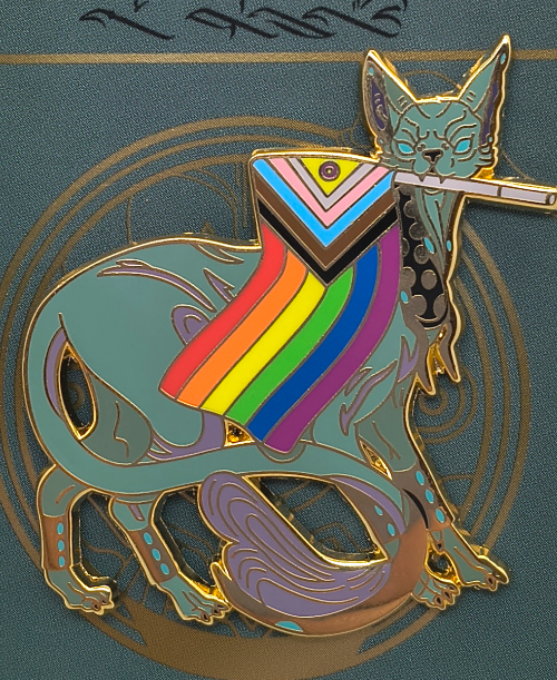 Warframe inspired: Kalymos pride pin