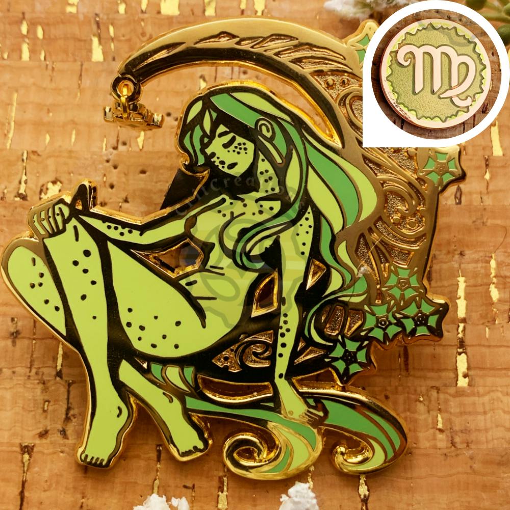 Celestial Coronation: Zodiac Aug Peridot Virgo Set