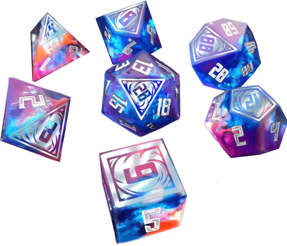 Resin Astral Expanse Dice Set
