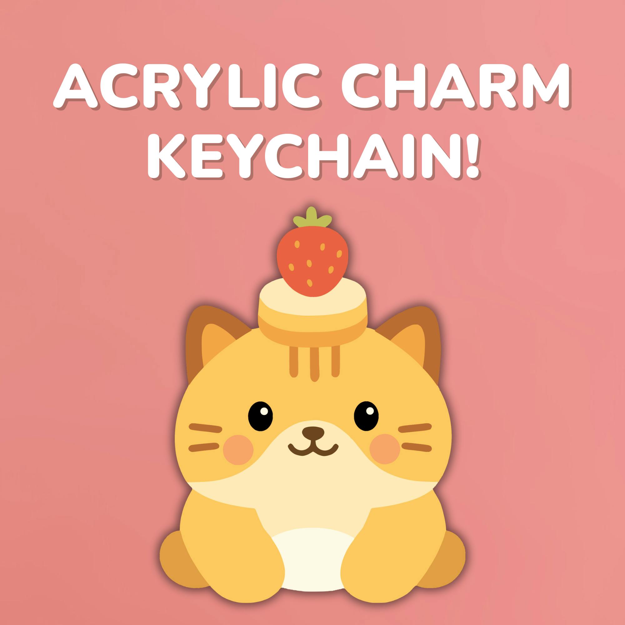 2.5" Acrylic Charm Keychain