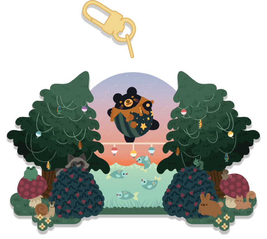 Bramble Shaker Keychain