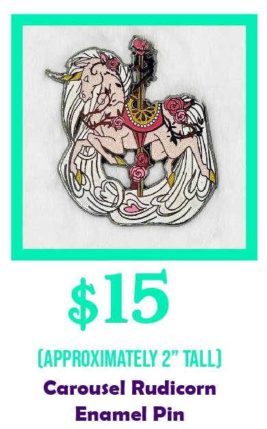 Carousel Rudicorn Enamel Pin