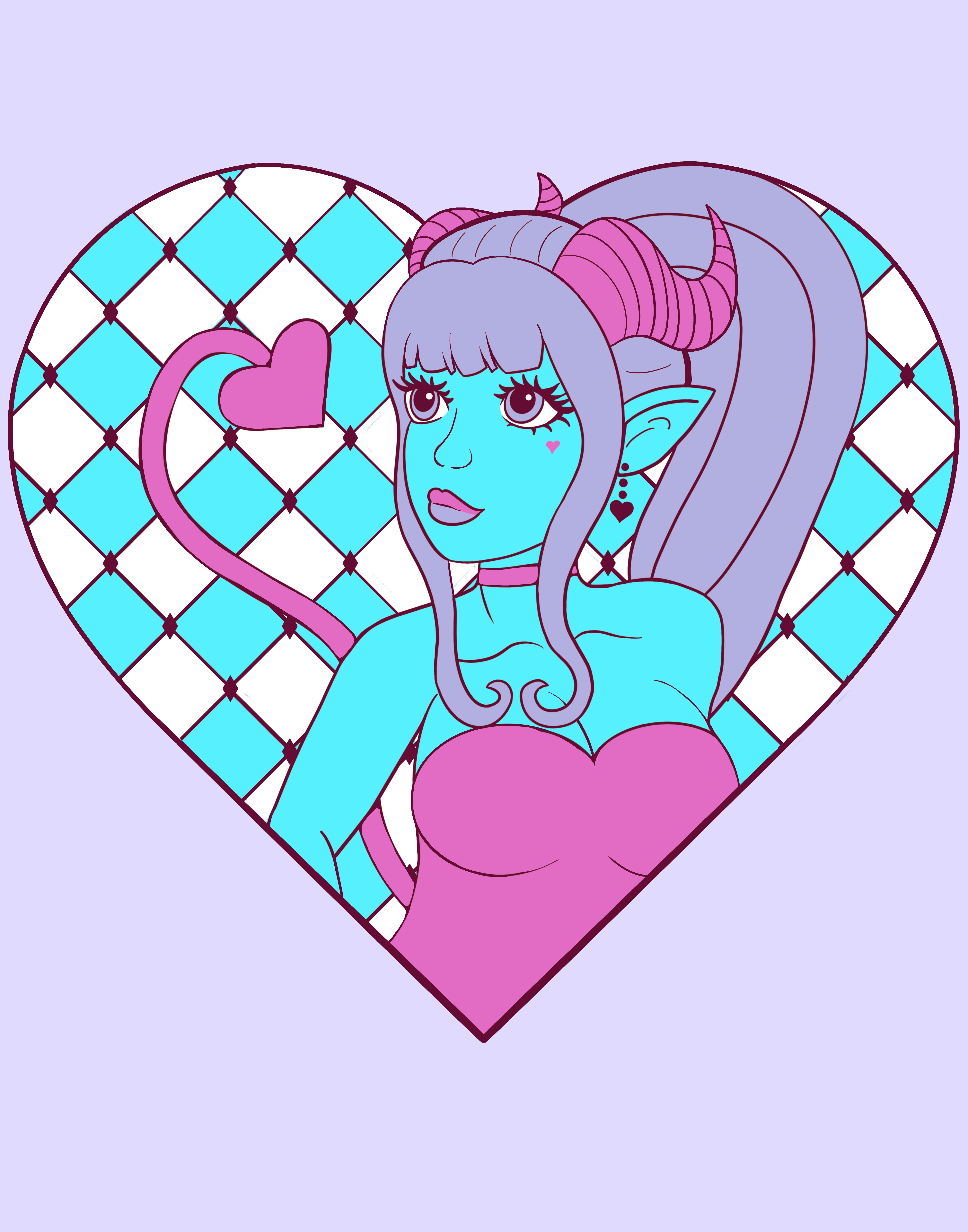 Bright Blue Demon - Velvet