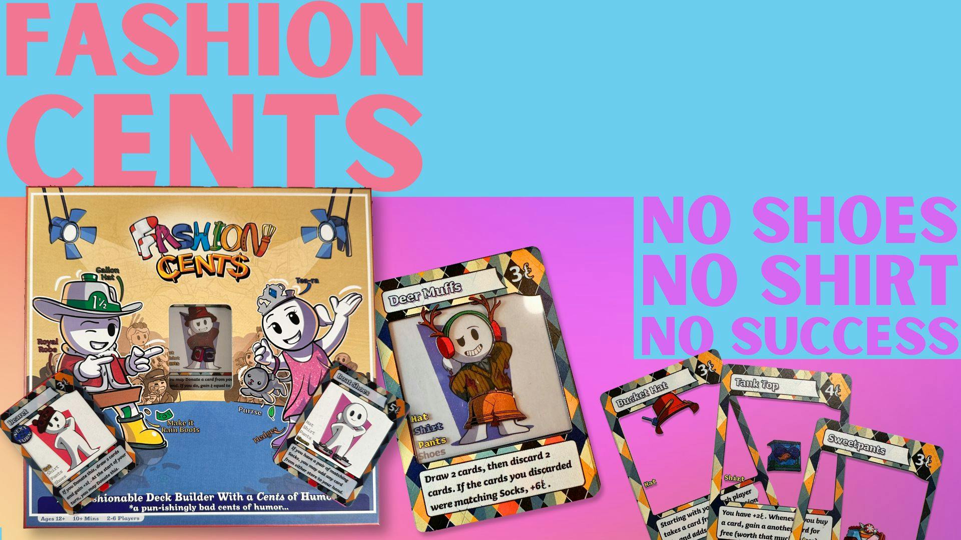 FASHION CENTS, the world's most fashionable deckbuilder!
