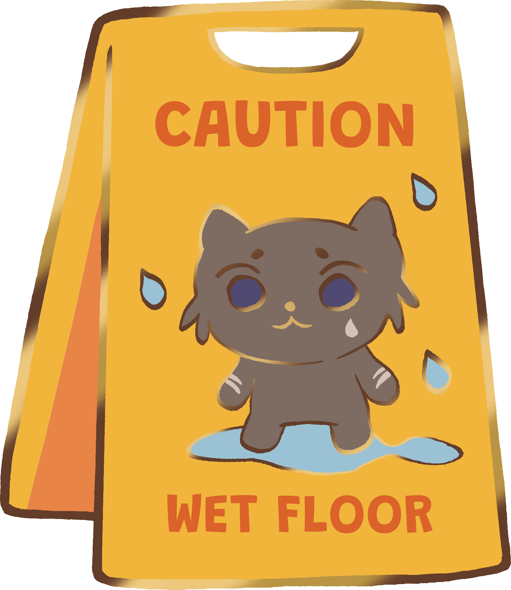 Wet Floor Cat