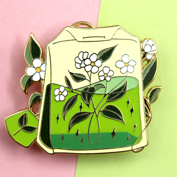 B-Grade Pin: Green Tea Bag