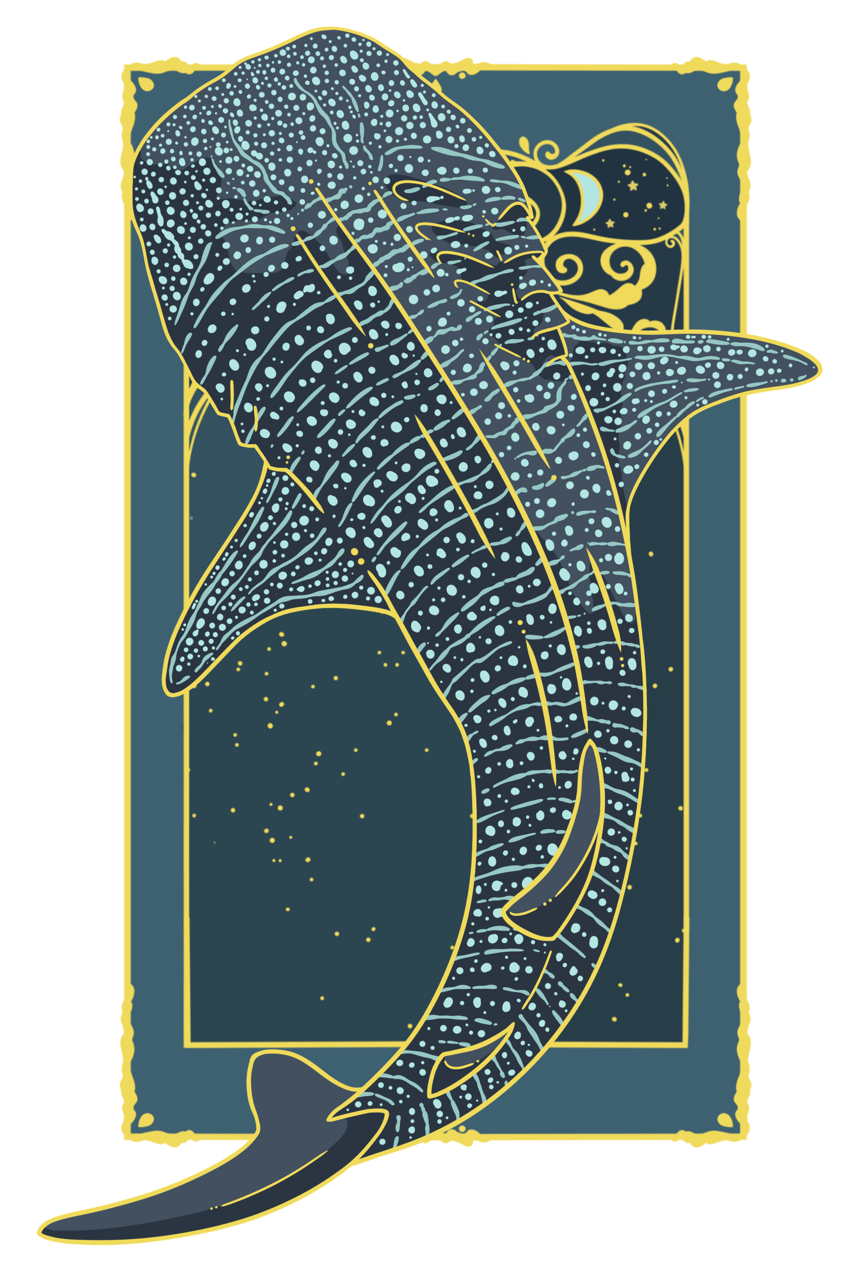 Whaleshark Tarot Pin