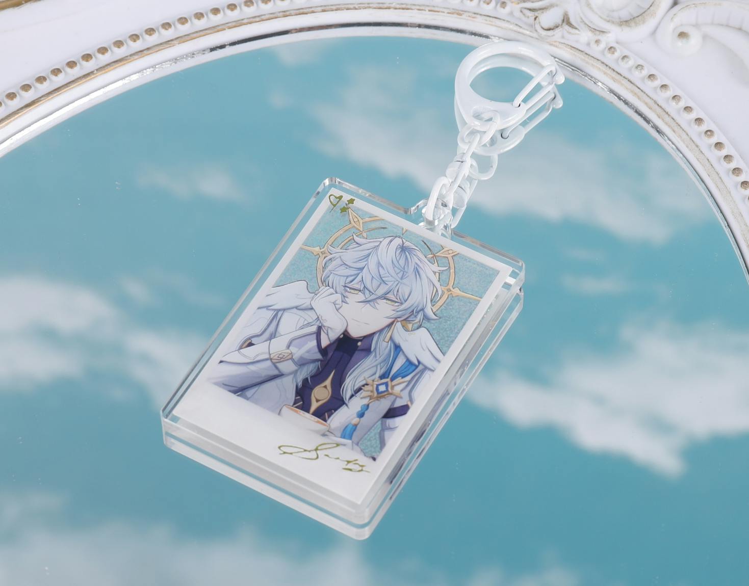 Sunday Goldfoil Keychain