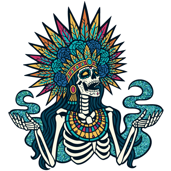 Aztec Lord of the Underworld 3" XL pin