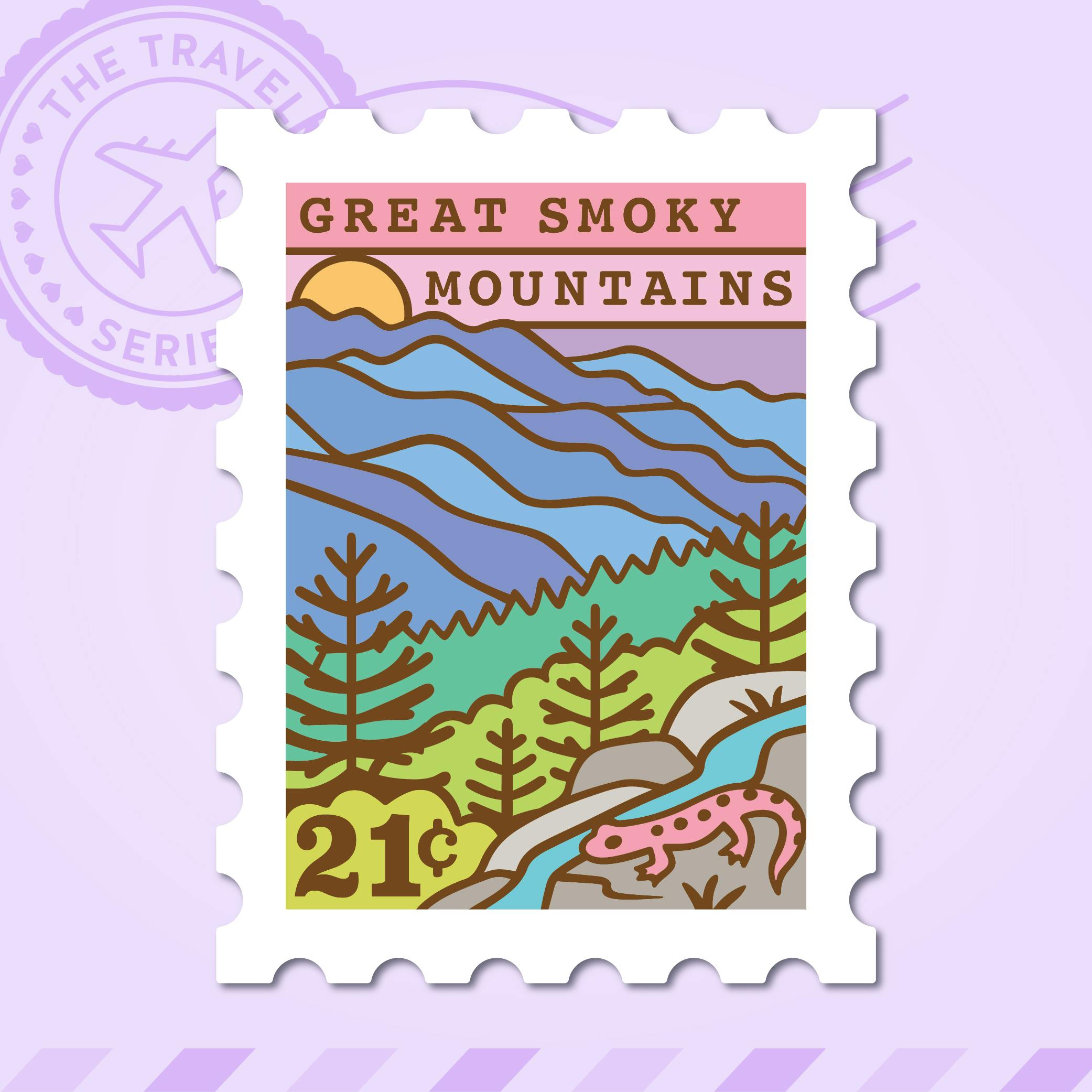 Great Smoky Mountains Jumbo Vinyl Sticker