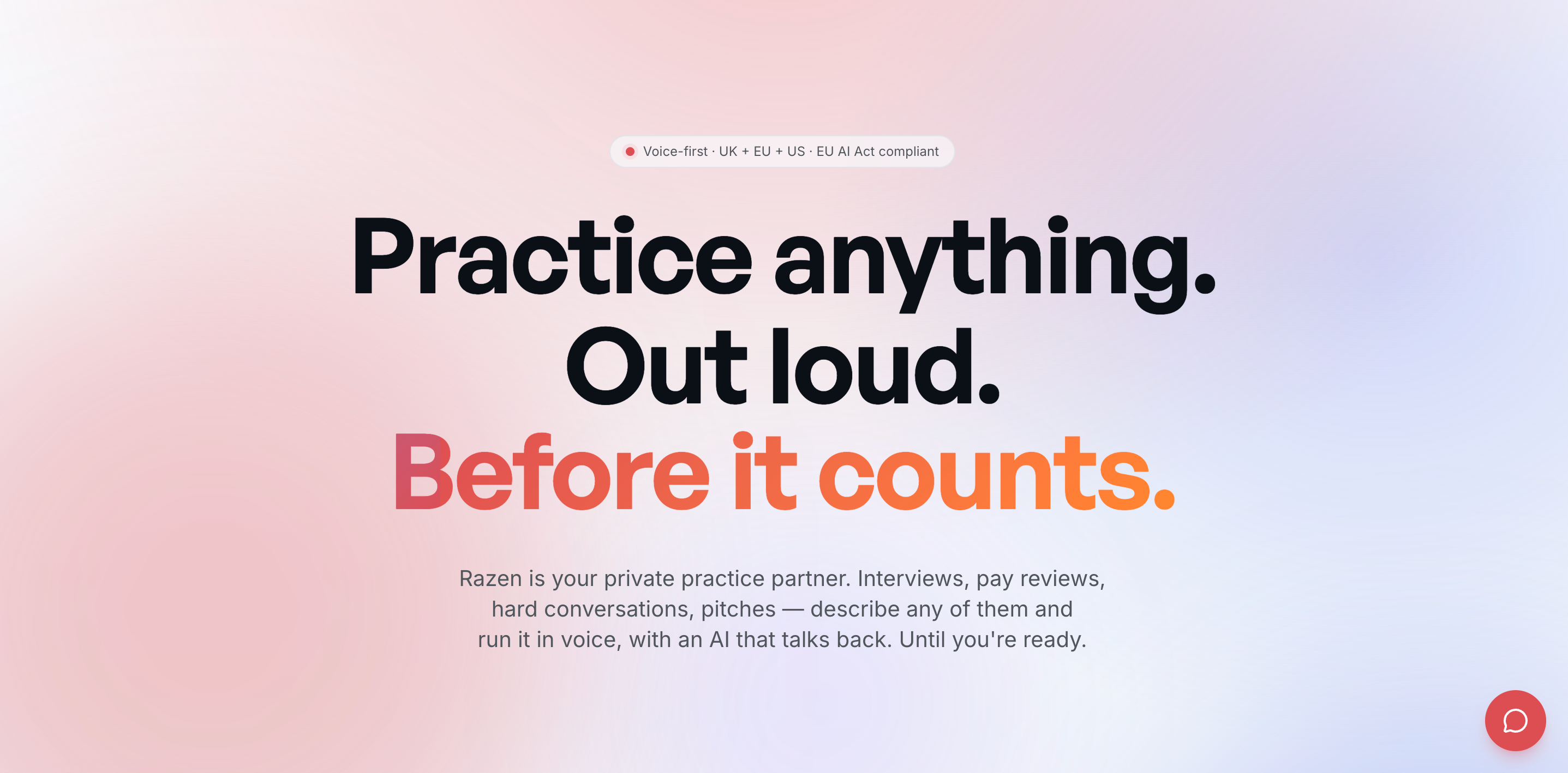 Razen AI - AI conversation practice partner