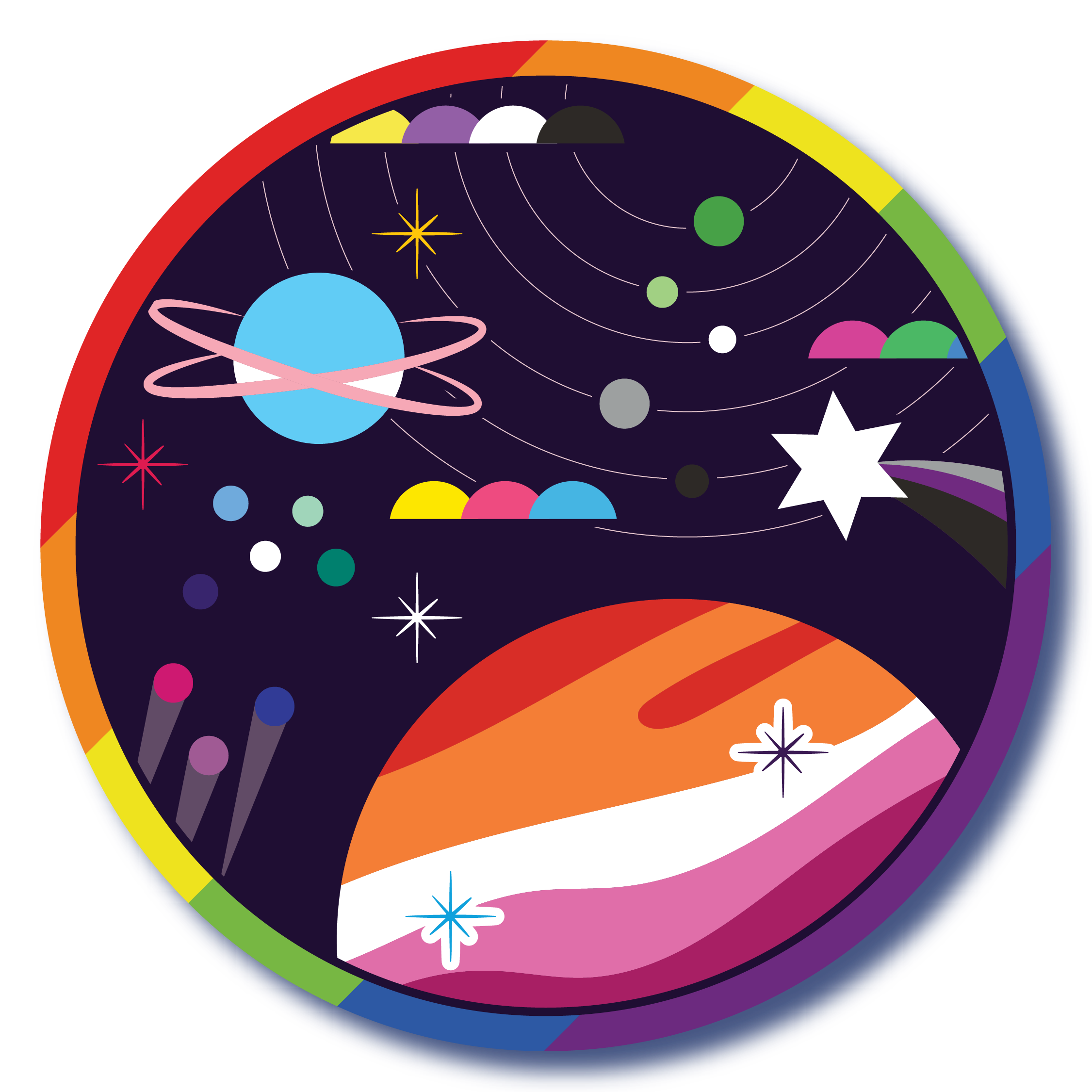 Pride Space Sticker