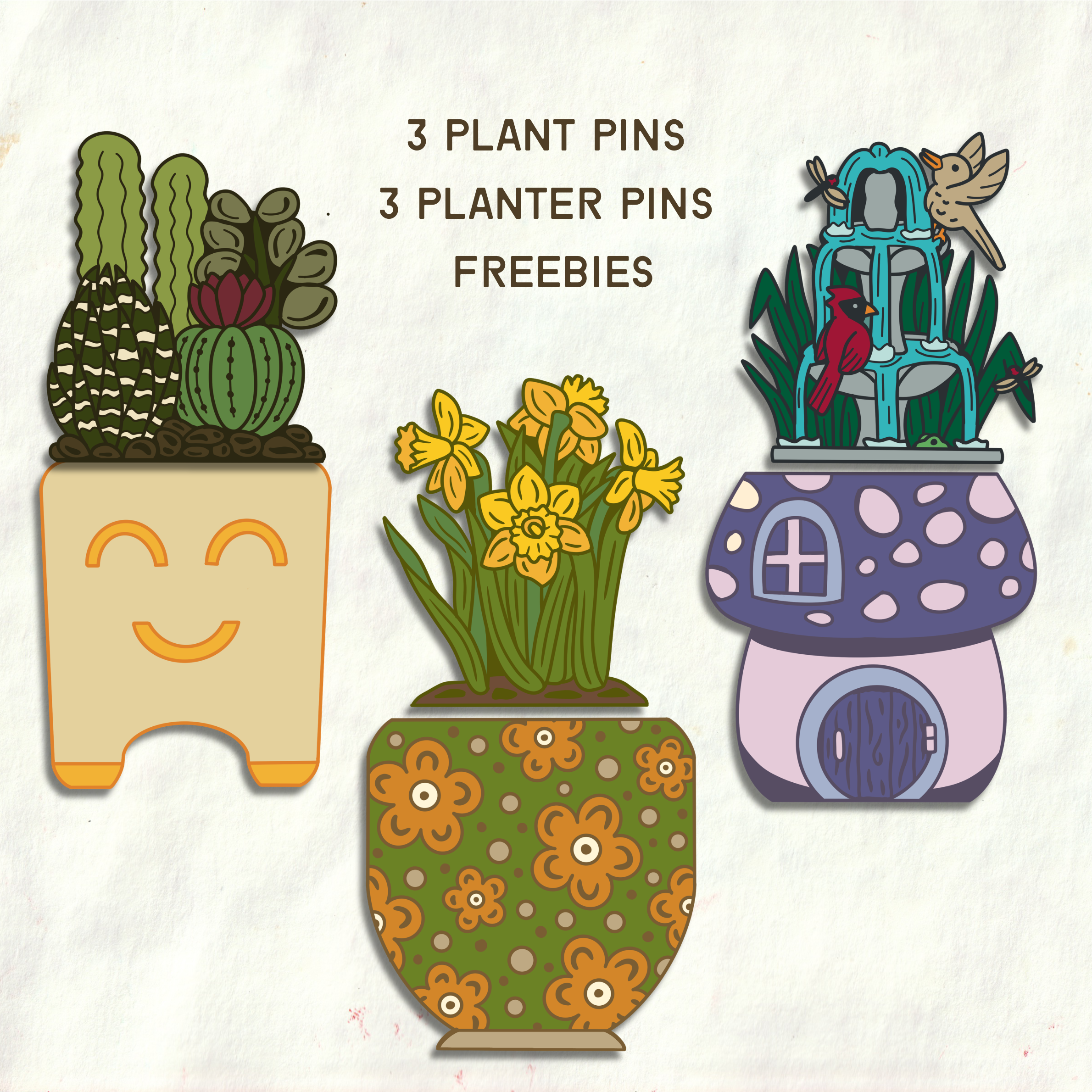 Potted Plant Three-Pack