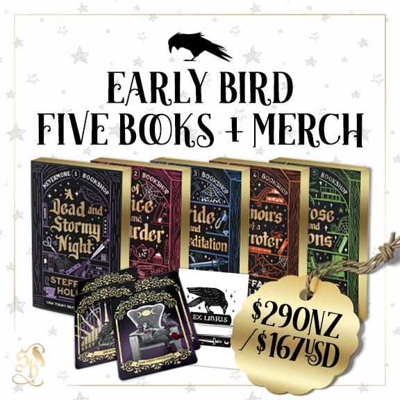 EARLY BIRD Five books + merch