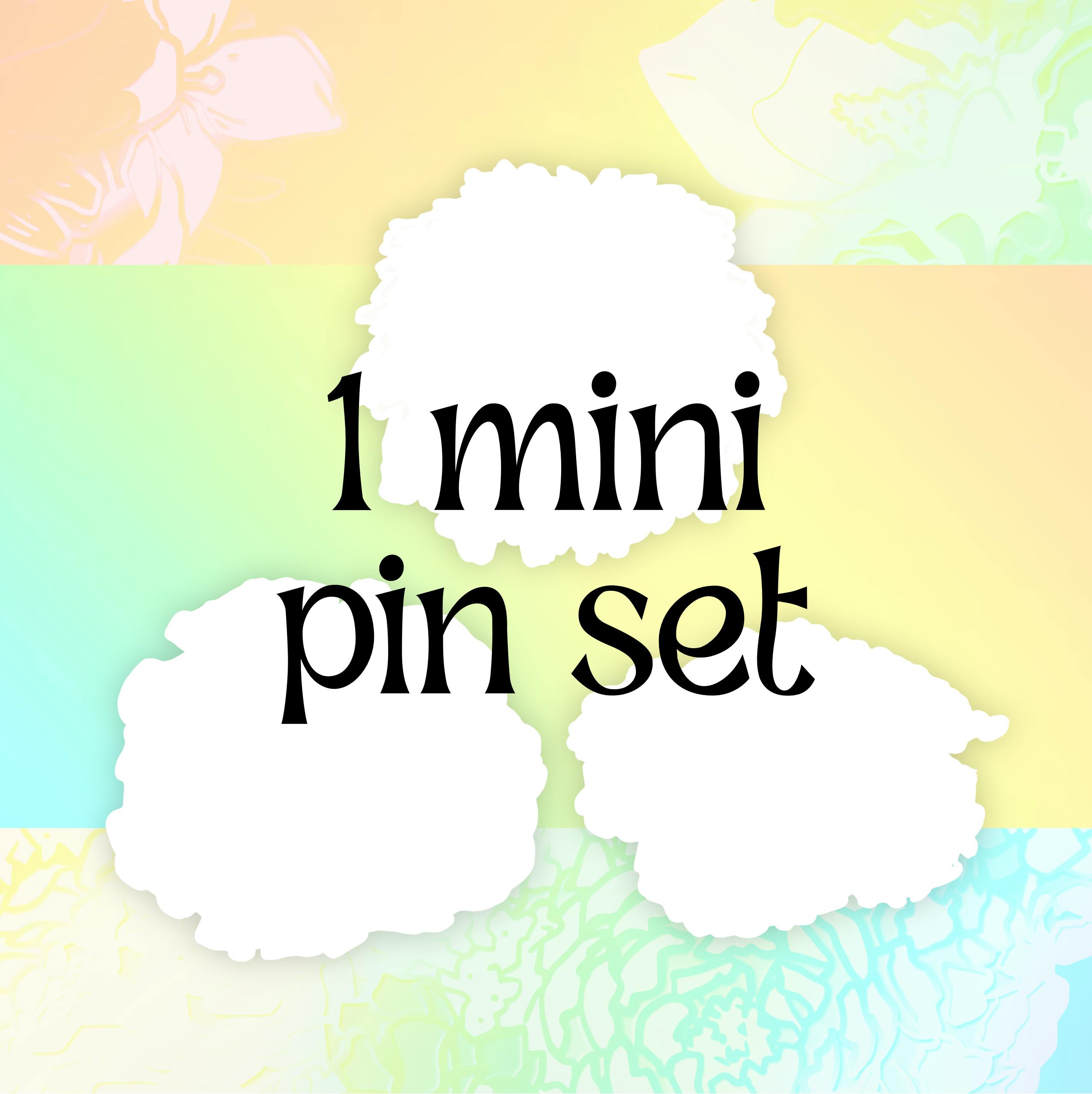 1 set of small pins
