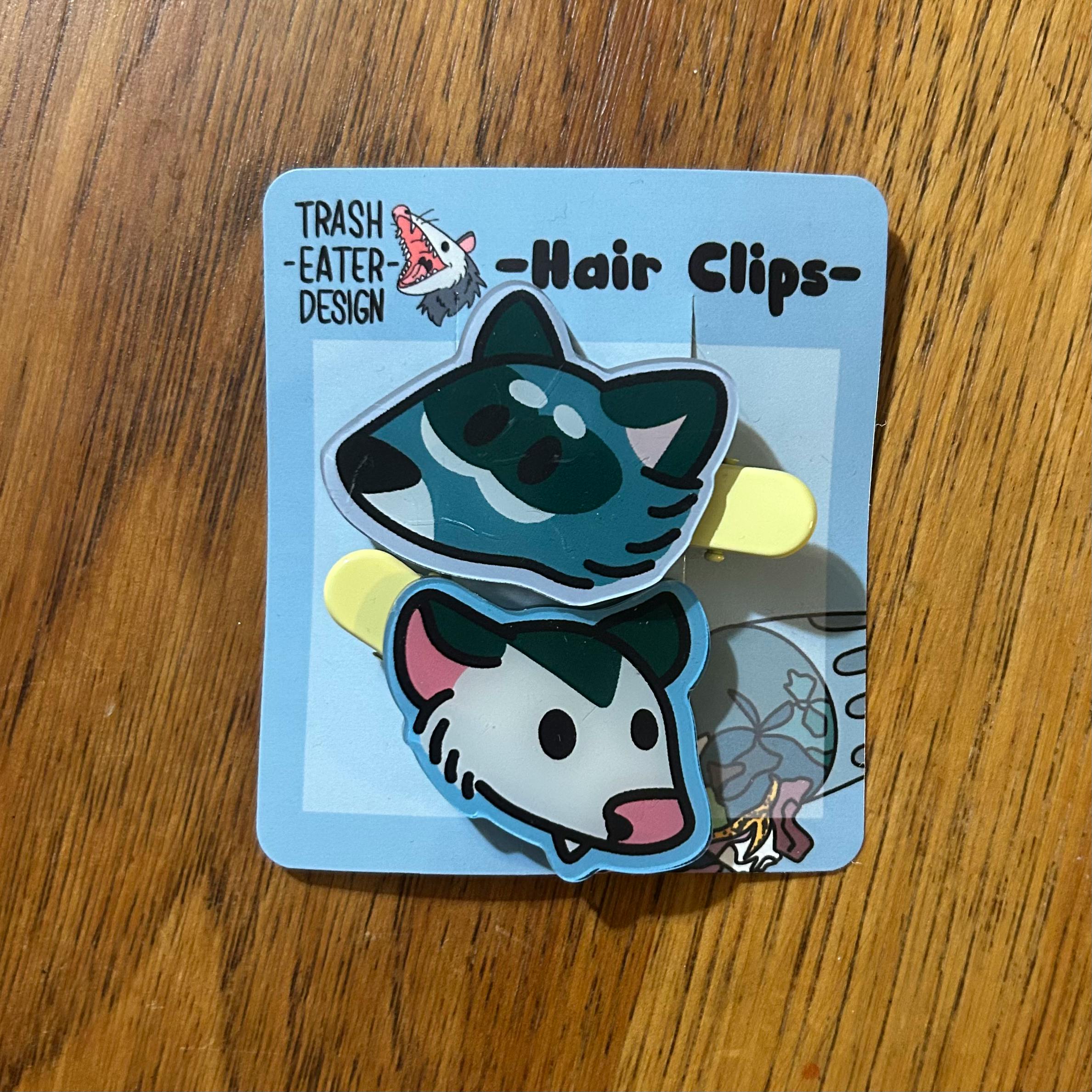 Hair Clip Set: Trash Pals