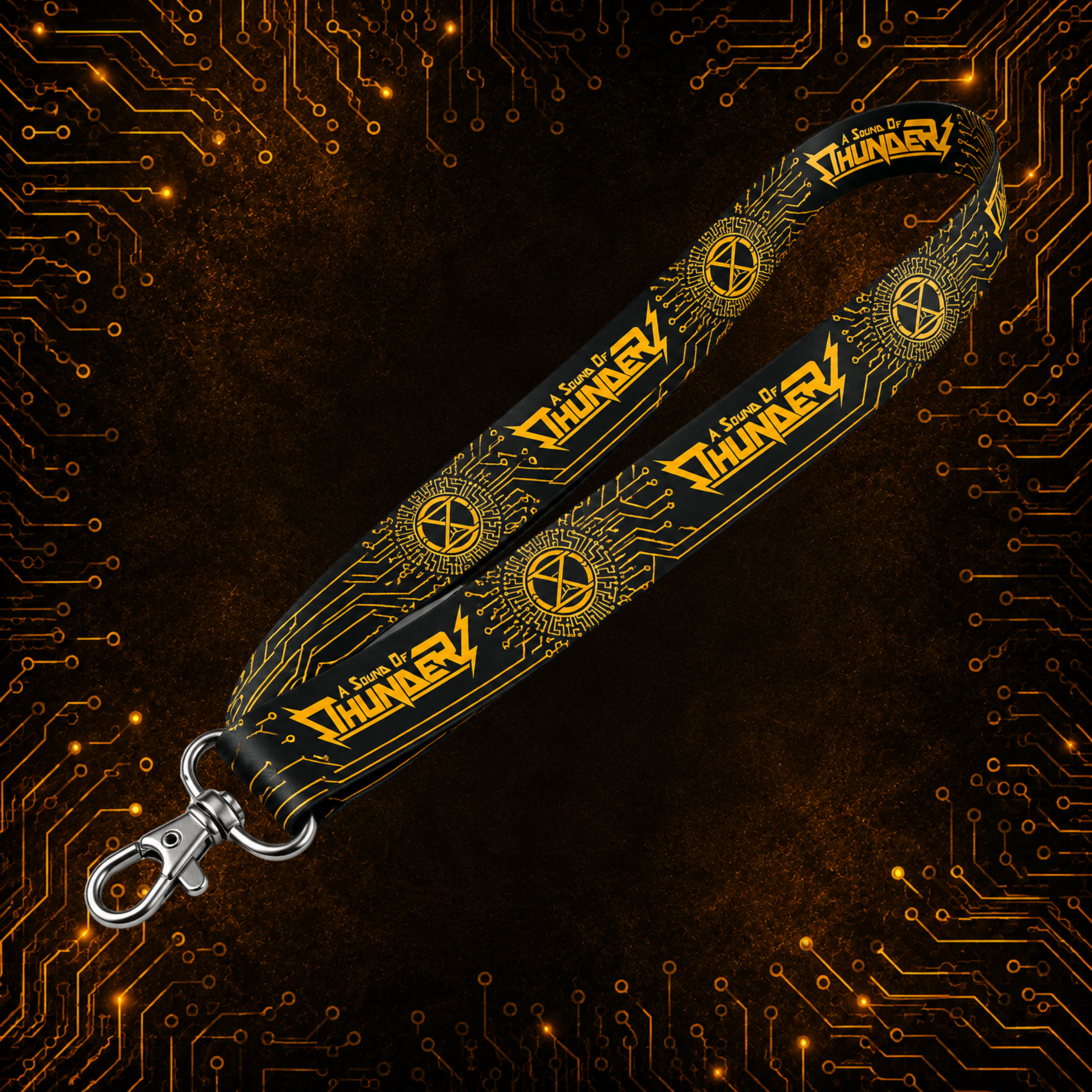 The Golden Hourglass Lanyard