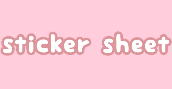 Sticker Sheet