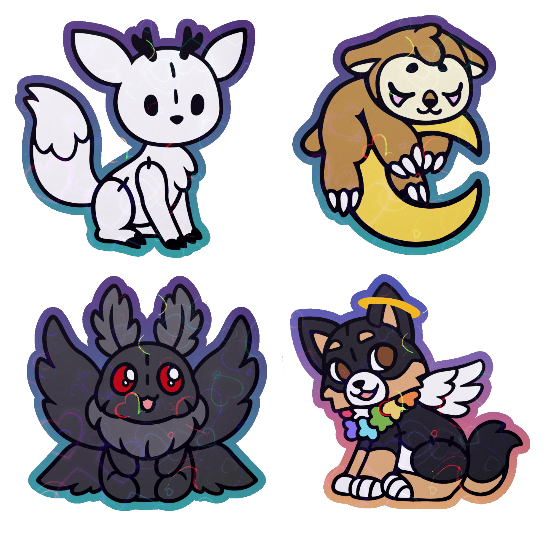 Fluffy Friends Sticker Pack