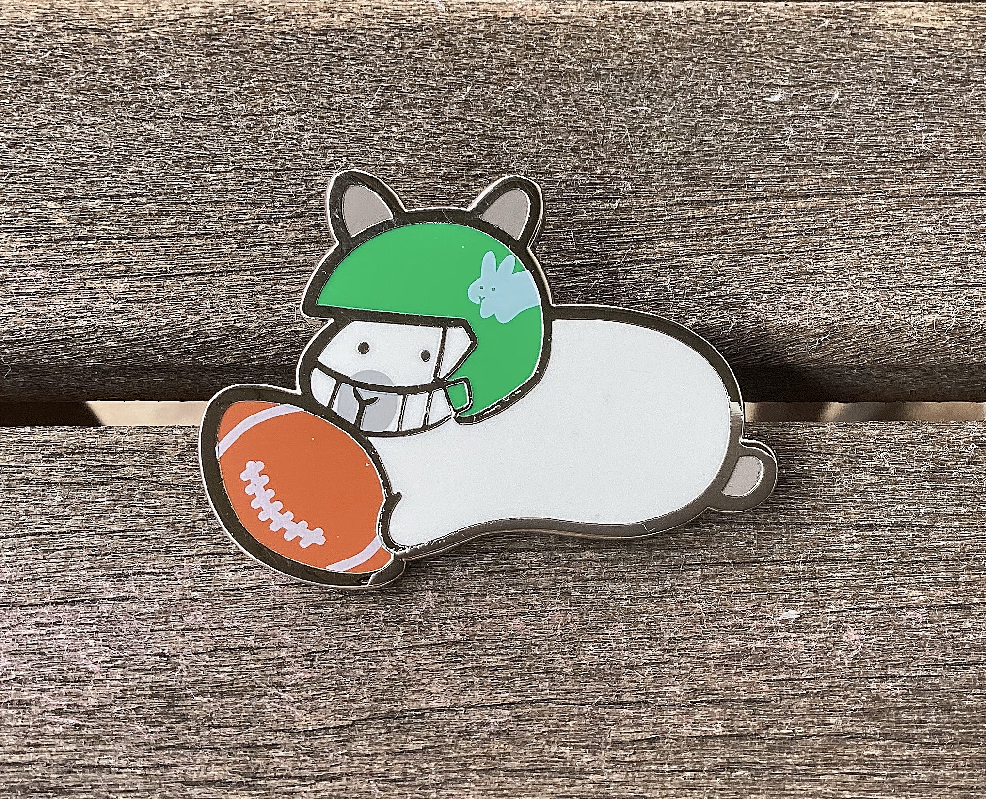PIN - Football Bunny