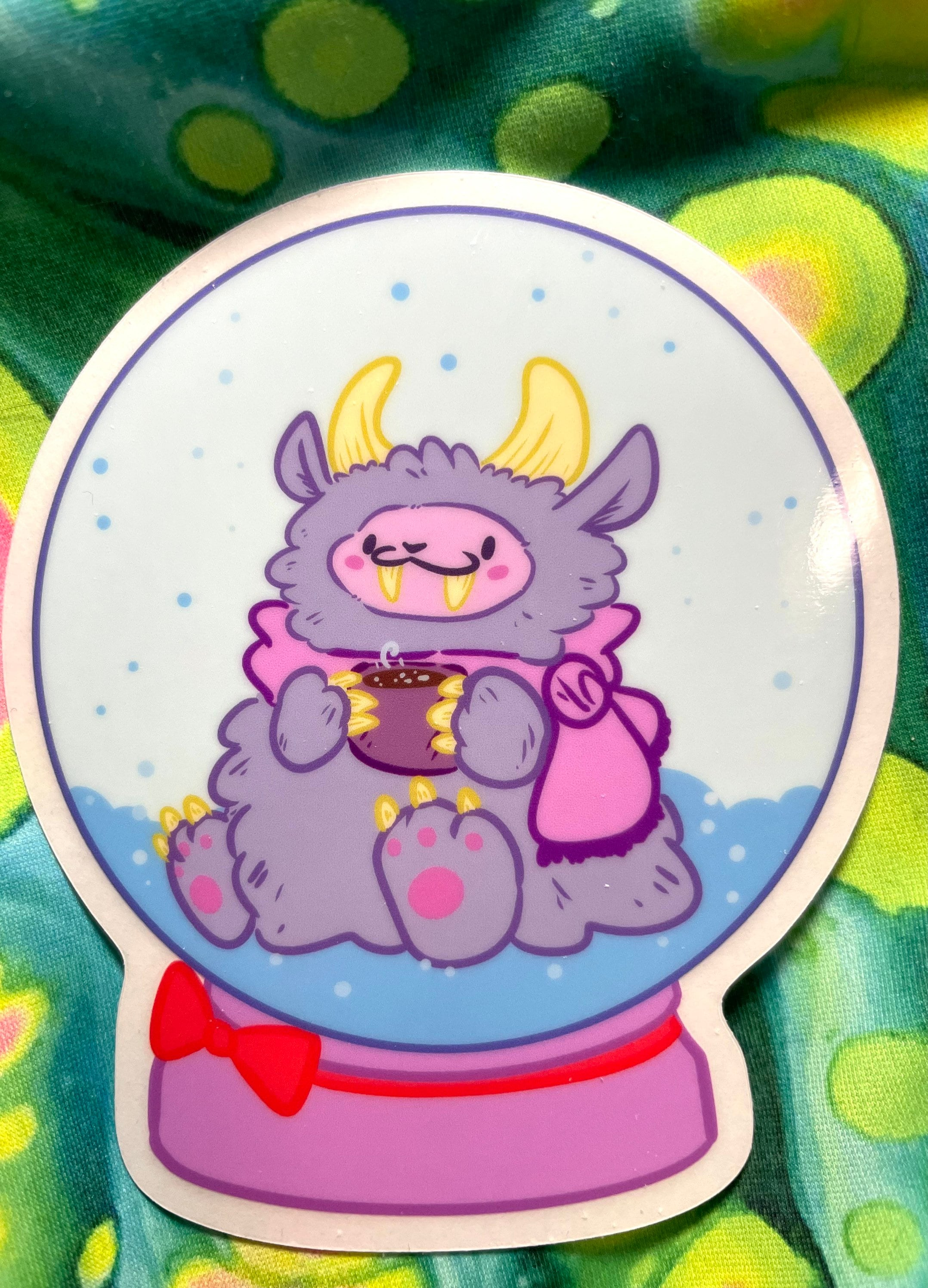 Cozy yeti vinyl sticker