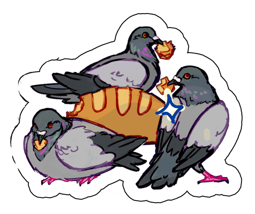 Extra Pigeon Gang Sticker