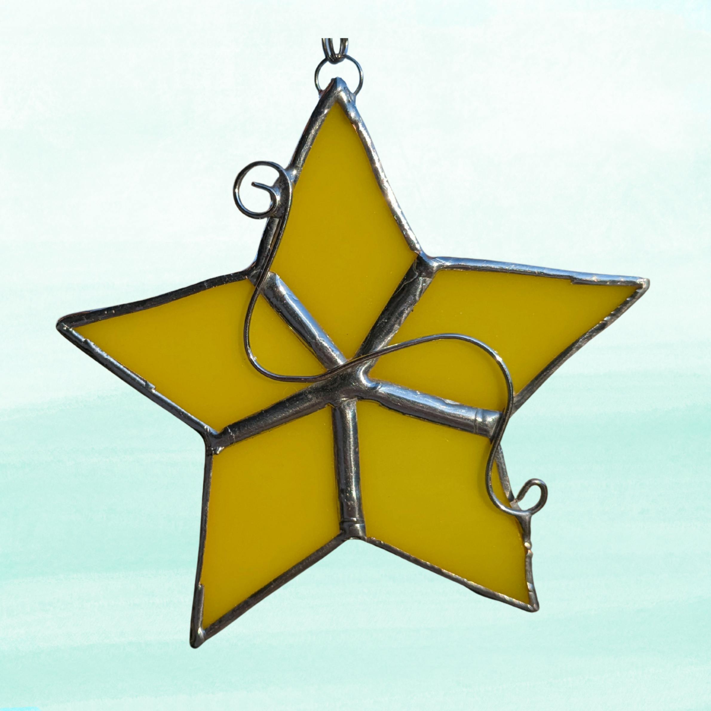 Yellow Star Ornament (#1)