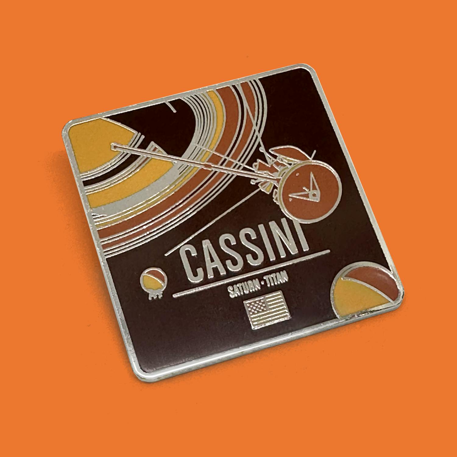 Cassini Mission 2" Enamel Pin