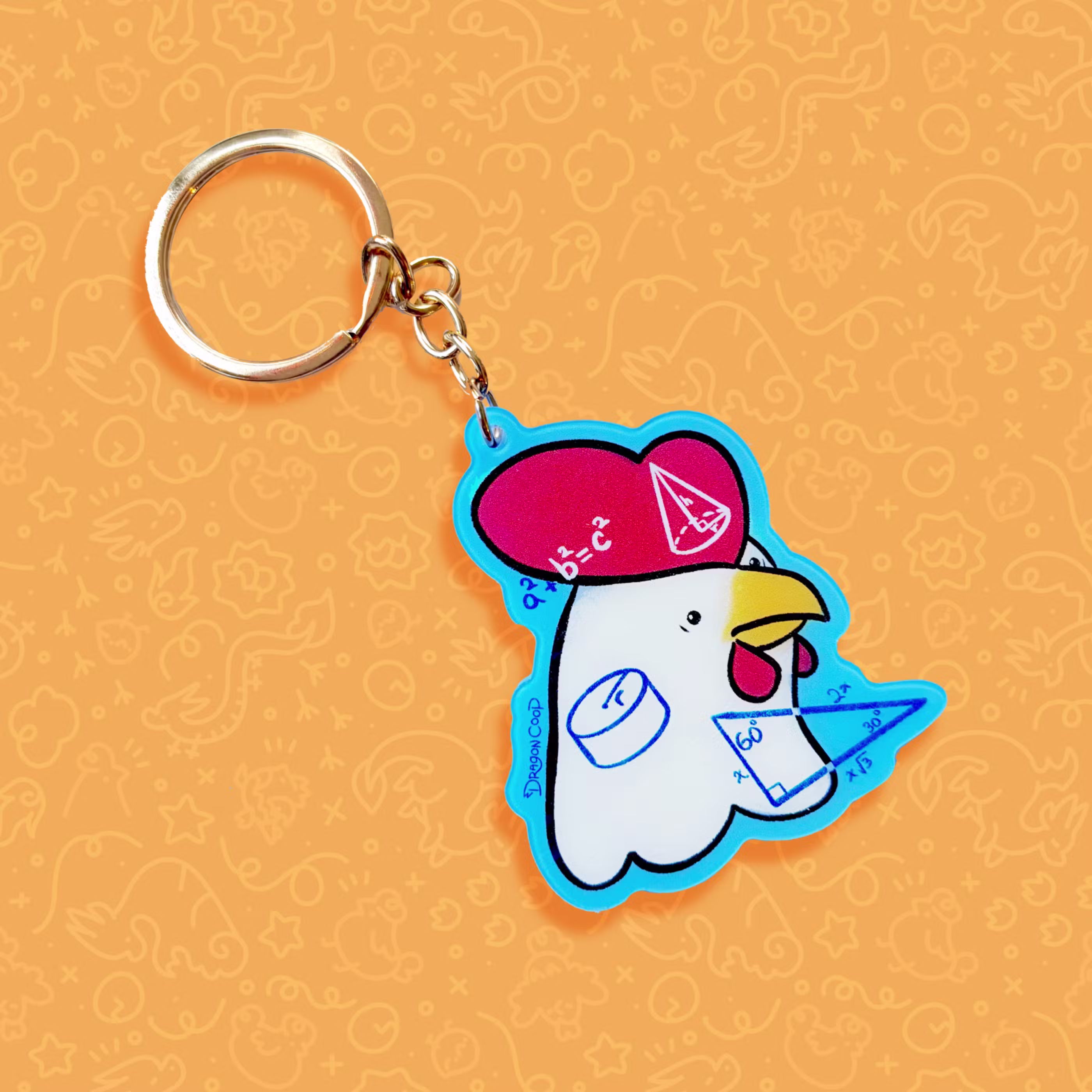 Math Chook Keychain