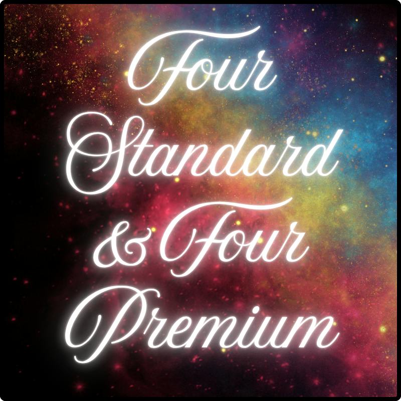 Four Standard & Four Premium Pins