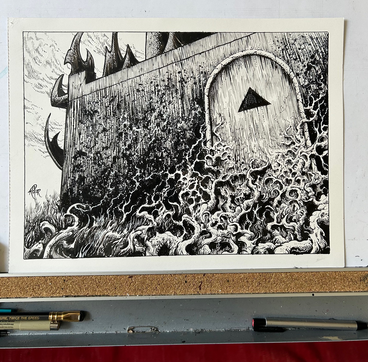 Behind the Black Spire, Original Artwork by Arik Roper