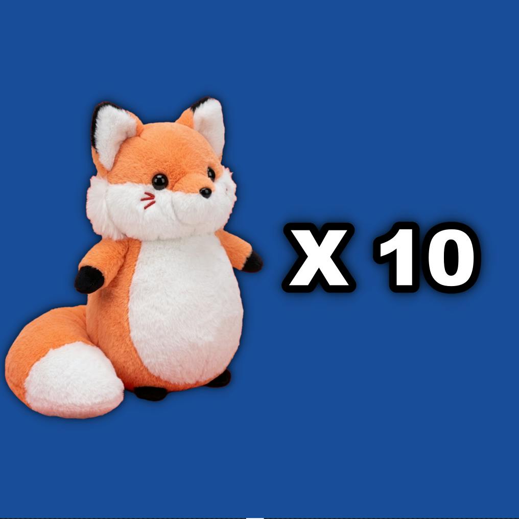 10 Mega-Mop Fox Plushies