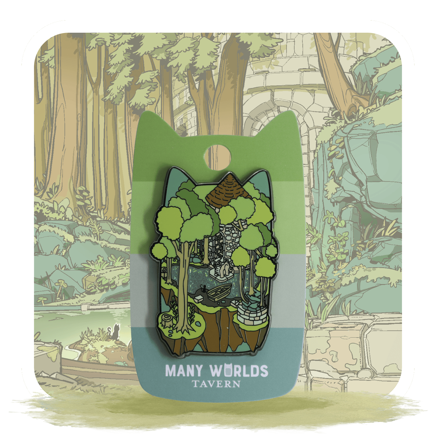 Verdant Harbor Realm Pin