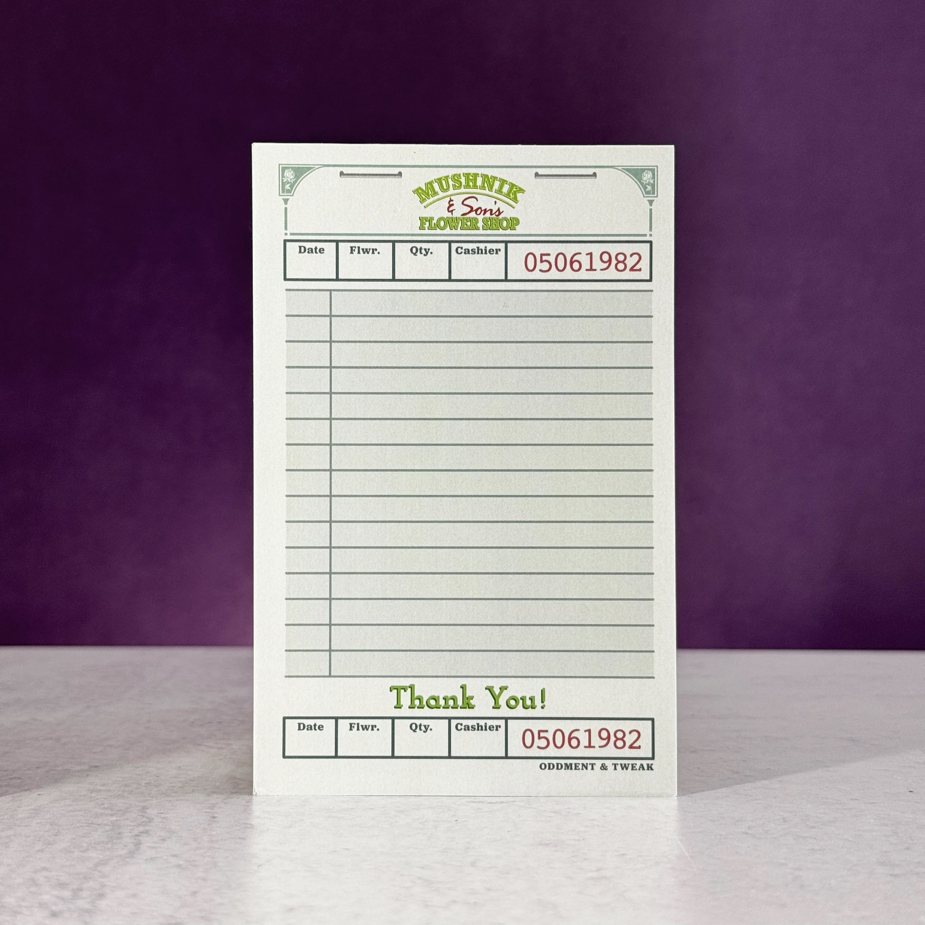 Flower Shop Notepad