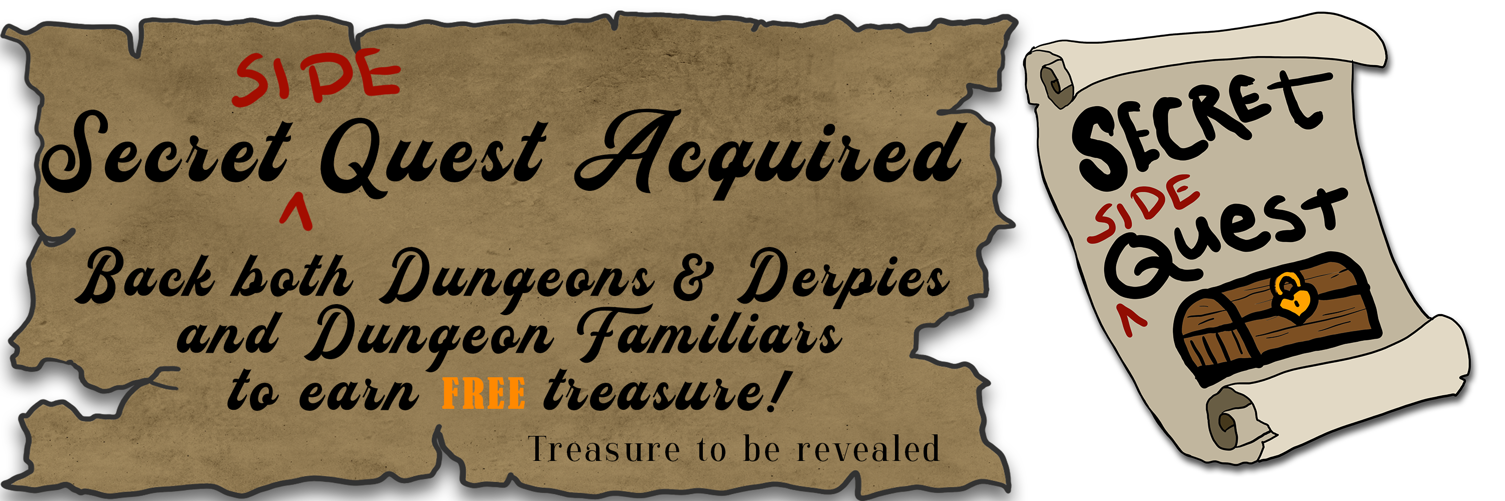 SIDE QUEST ACTIVATED: Unlock the secret secret treasure!