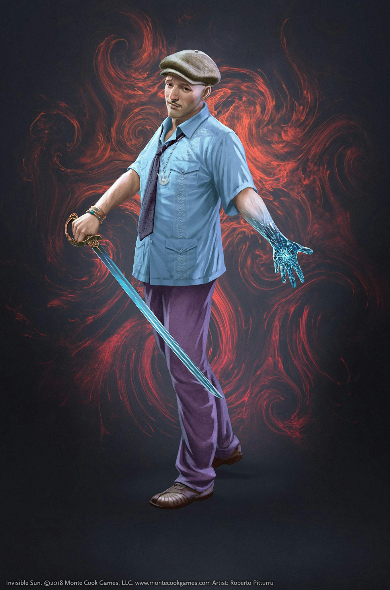 An illustration of a vislae character.