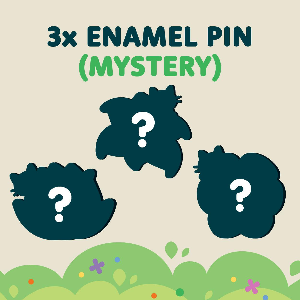 Three Enamel Pins (MYSTERY)