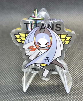 CLEARANCE - TTT -Gundam logo keyring - Advanced Hazel