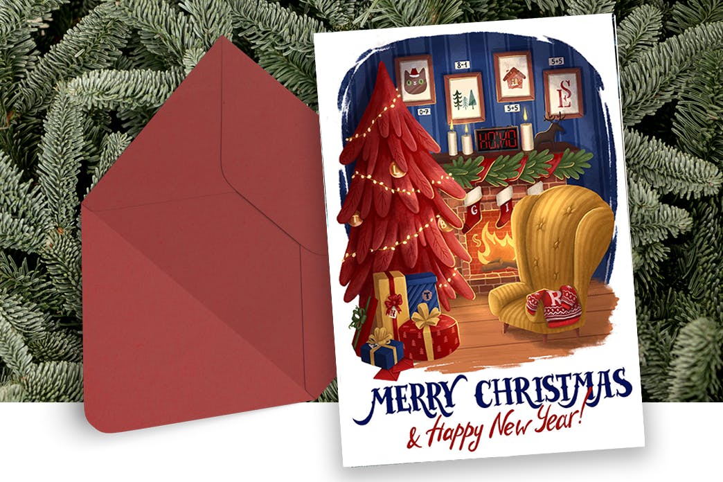 Card "Santa's Wish"