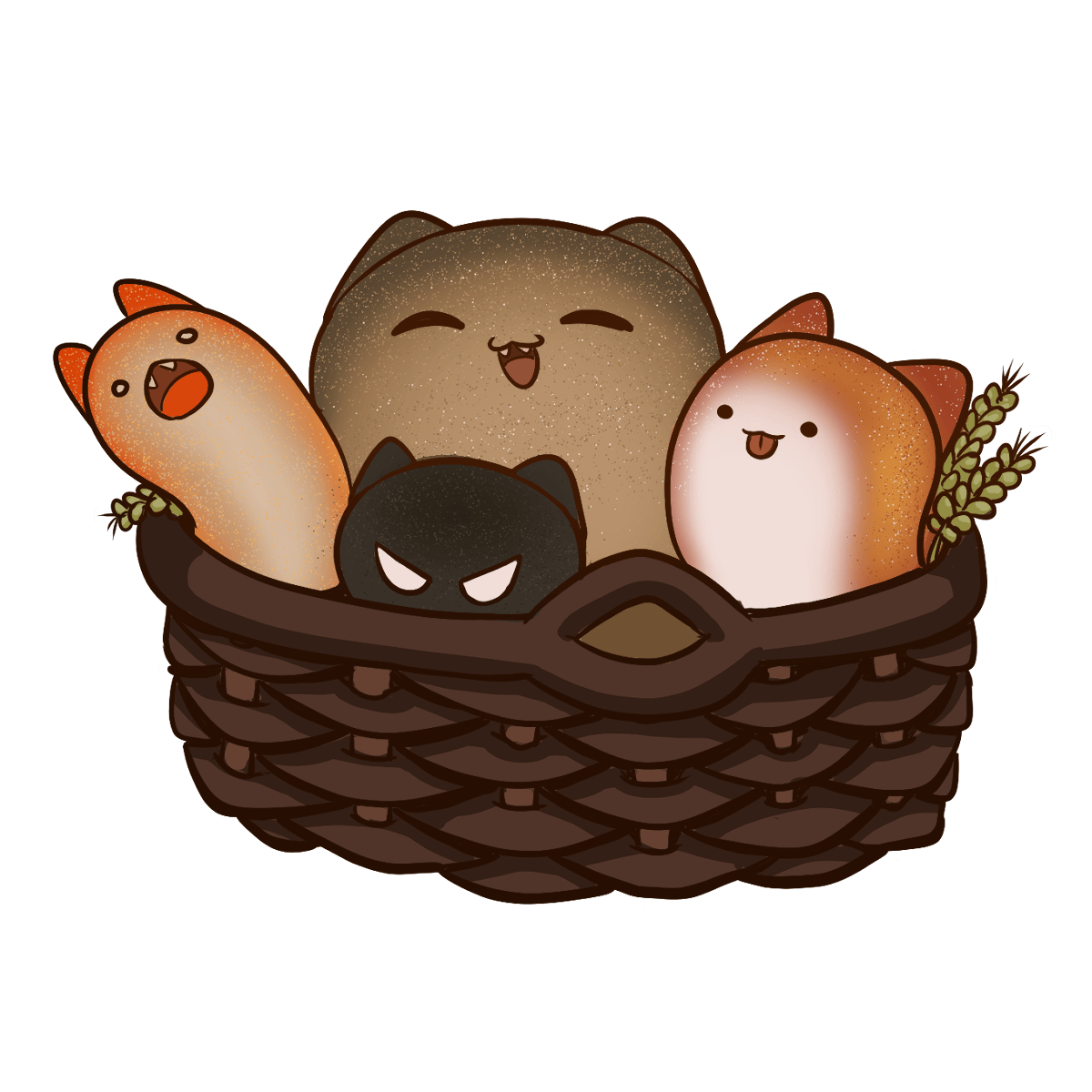 Bread basket sticker