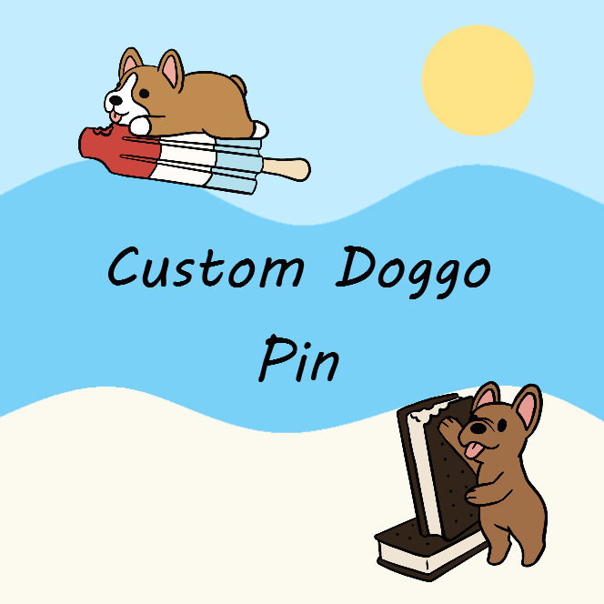 Create your own Doggo and Ice cream pin